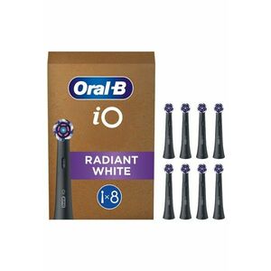 Rezerve periuta de dinti iO Radiant White - compatibile doar cu seria iO - Negru - 8 buc imagine