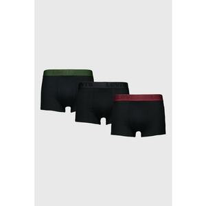 Set de boxeri cu banda logo in talie - 3 perechi - Negru stins imagine