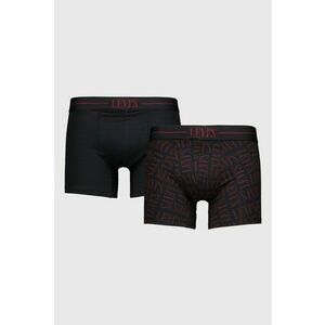 Set de boxeri din amestec de bumbac - 2 perechi - Negru imagine