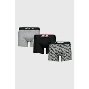 Set de boxeri cu logo - 3 perechi - Negru/Gri melange imagine