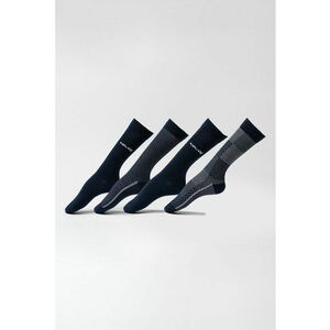 Set de sosete lungi unisex - 4 perechi - Negru imagine