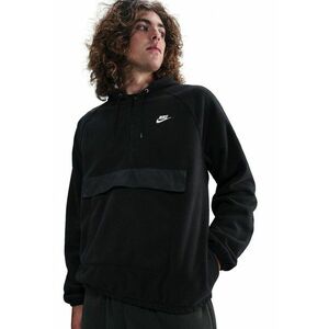 Hanorac din material fleece cu maneci raglan Club - Negru imagine