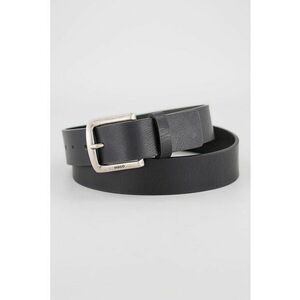 Curea din piele cu aspect granulat - Negru imagine