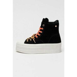 Tenisi flatform high-cut - Negru imagine