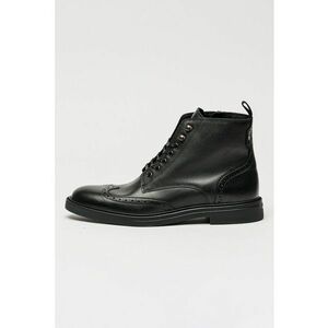 Ghete de piele cu fermoar lateral Calev - Negru imagine