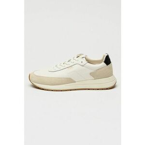 Pantofi sport Vinston de piele cu garnituri de piele intoarsa - Alb/Grej imagine