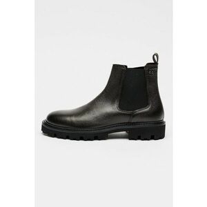 Ghete Chelsea de piele Julyo - Maro inchis imagine