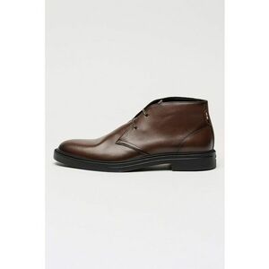 Ghete de piele cu sireturi Calev - Maro cognac imagine