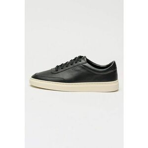 Pantofi sport Kieran de piele cu logo - Negru imagine