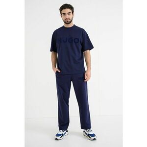 Tricou supradimensionat cu decolteu la baza gatului Dinkee - Albastru indigo imagine