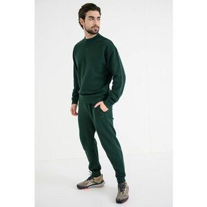 Pantaloni de trening din bumbac Dayote - Verde englez imagine