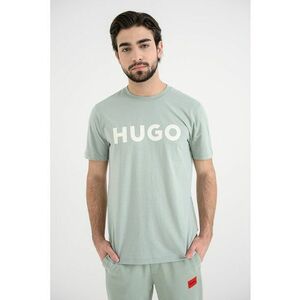 Tricou regular fit cu logo cauciucat Dulivio - Alb/Verde pal imagine