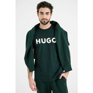 Tricou regular fit cu logo cauciucat Dulivio - Alb/Verde englez imagine