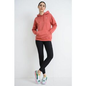 Hanorac relaxed-fit cu buzunar kangaroo - Rosu stins imagine