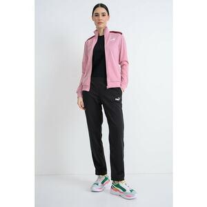 Trening cu fermoar si detalii logo - Negru/Roz pastel imagine