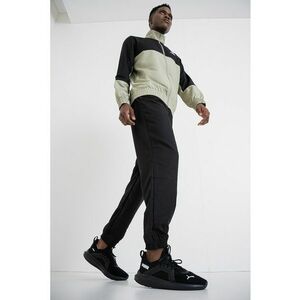 Trening colorblock cu fermoar - Negru/Verde pal imagine
