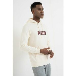 Hanorac cu logo Essentials - Crem imagine