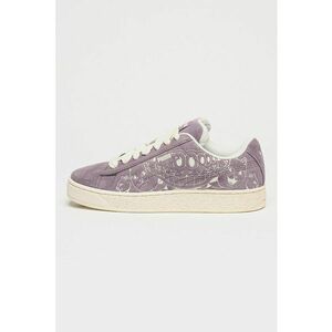 Pantofi sport low-cut XL RIPNDIP din piele intoarsa - Alb/Lila imagine