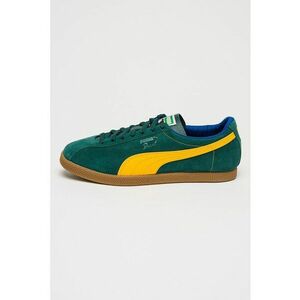 Pantofi sport Brasil din piele intoarsa si piele - Galben/Verde englez imagine