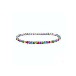 Bratara Tennis 3mm - Multicolor - Argint 925 - 16.5cm imagine