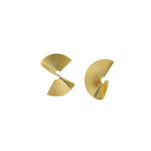 Cercei aurii - cu clips - forma de spirala - Samuel C3 - imagine