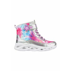 Ghete cu lumini LED Twisty Brights - Roz/Argintiu imagine