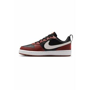 Pantofi sport Court Borough din piele ecologica - Alb/Visiniu/Negru imagine