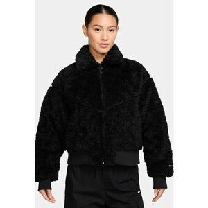Jacheta din fleece cu buzunare laterale Sportwear - Negru imagine