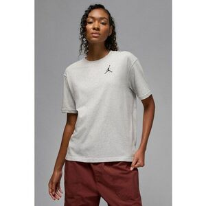 Tricou cu imprimeu logo si decolteu la baza gatului - pentru baschet Jumpman - Gri melange imagine