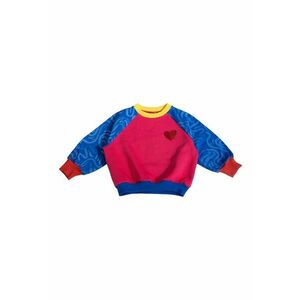 Bluza de trening cu decolteu la baza gatului si maneci lungi - Multicolor imagine