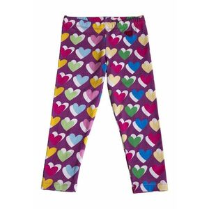 Colanti din amestec de bumbac cu imprimeu - Multicolor imagine