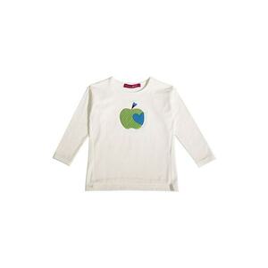 Bluza regular fit cu decolteu la baza gatului - Alb imagine