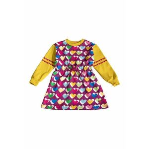 Rochie evazata cu maneci lungi - Multicolor imagine