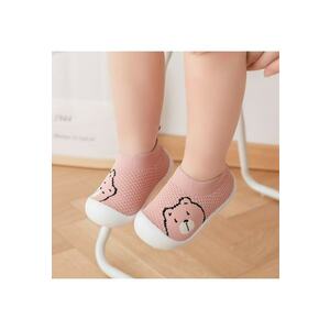 Botosei tip Mocasini Model AL 18610 Teddy - Fete - Talpa antiderapanta - Roz imagine