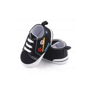Tenisi pentru bebelusi Model AL 19990 Good Mood - Textil - Baieti - Negru - Negru imagine