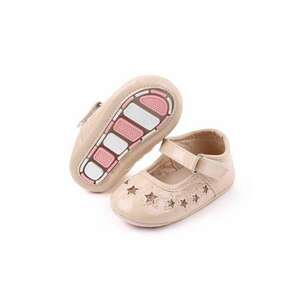 Pantofi Model AL 15923 Stelute - Piele lacuita - Crem - Crem imagine