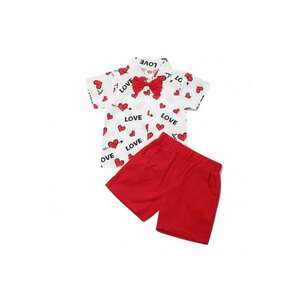 Compleu Model AL 21528 Love - Pentru Bebelusi - Baieti - Multicolor - Multicolor imagine