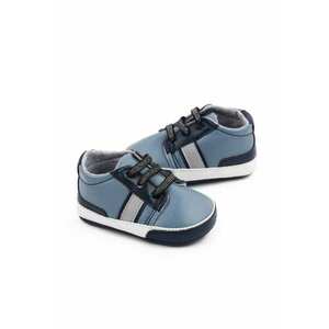 Pantofi sport Model AL 16265 - pentru bebelusi - Piele ecologica - Albastru - Albastru imagine