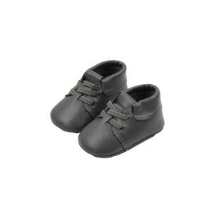 Pantofi Model Stan - Elegant - Piele ecologica - Baieti - Siret - Gri imagine
