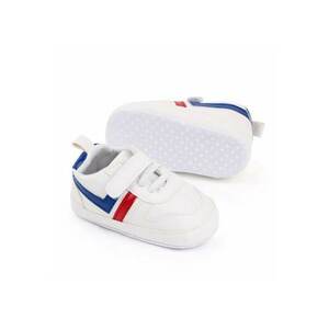 Pantofi Sport Cu Sireturi Din Elastic - Casual - Piele ecologica - Baieti - Alb - Rosu - Albastru - Rosu/Alb/Albastru imagine