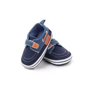 Pantofi casual Model AL 16630 - pentru bebelusi - Textil - Denim - Albastru imagine