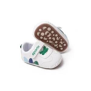 Pantofi sport Model AL 19365 - Pentru bebelusi - Piele ecologica - Baieti - Alb - 19 - Multicolor imagine