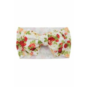 Bentita lata Model 20 AL 18009 cu fundita cu imprimeu - Fete - Textil - 6-12 luni - Multicolor imagine