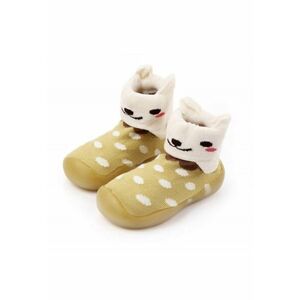 Botosi Cu Talpa De Silicon Antiderapanta - Model Kitty - Textil - Fete - Multicolor imagine