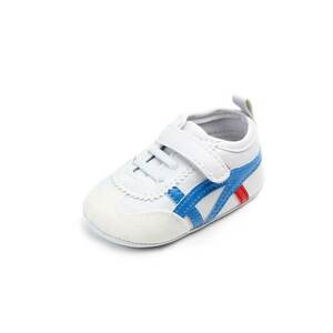 Pantofi sport Model AL 17118 - Piele ecologica - Alb cu albastru - Alb/Albastru imagine