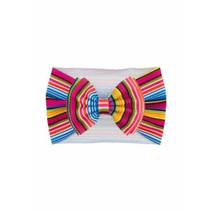 Bentita lata Model 12 AL 17729 cu fundita cu imprimeu - Fete - Textil - 6-12 luni - Multicolor imagine