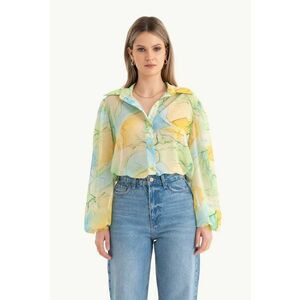 Camasa lejera dama - sifon - multicolor imagine