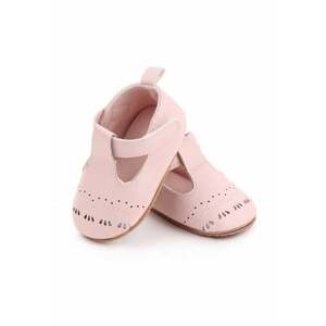 Pantofiori roz cu model decupat (Marime Disponibila: 3-6 luni (Marimea 18 incaltaminte)) imagine