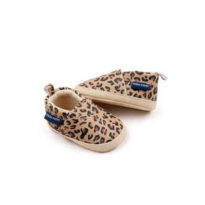 Balerini Cu Imprimeu Leopard - Casual - Piele ecologica - Fete - Fara inchidere - Maro imagine