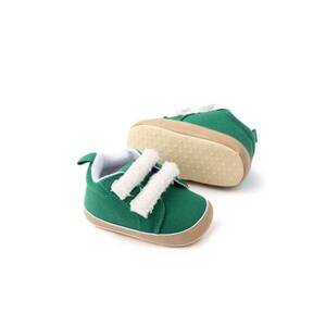 Pantofi Cu Barete Din Blanita - Casual - Textil - Baieti - Velcro - Verde imagine